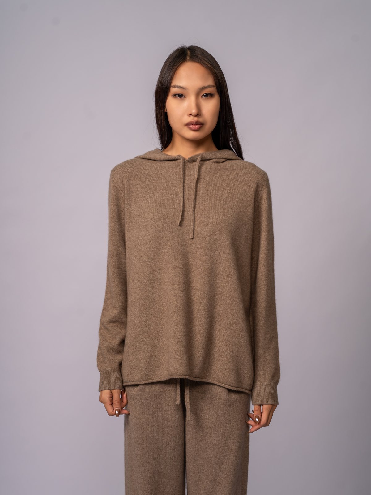 Домашние брюки с кулиской · Organic Dark Brown — вид 1