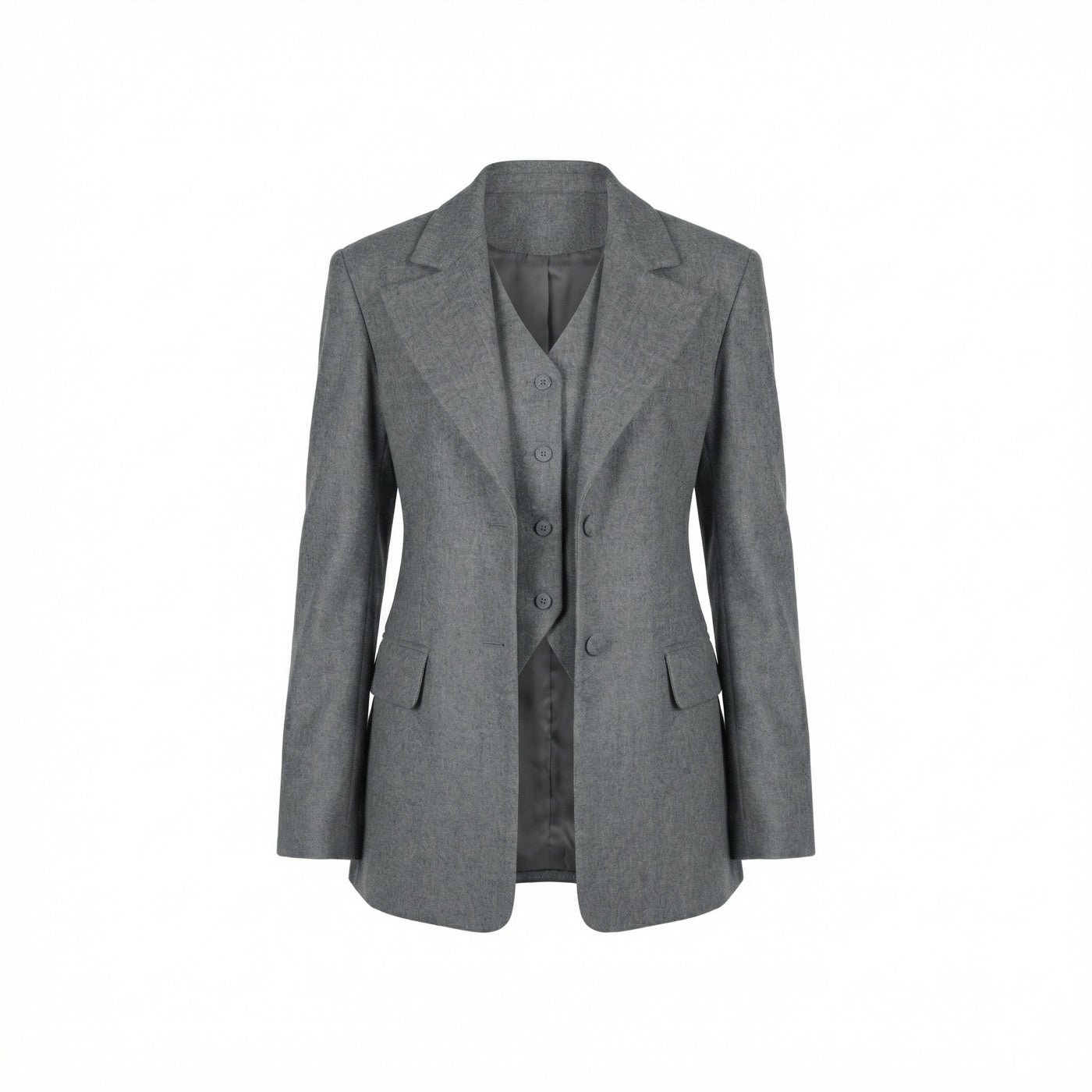 Women's Wool-Cashmere Blazer with Vest