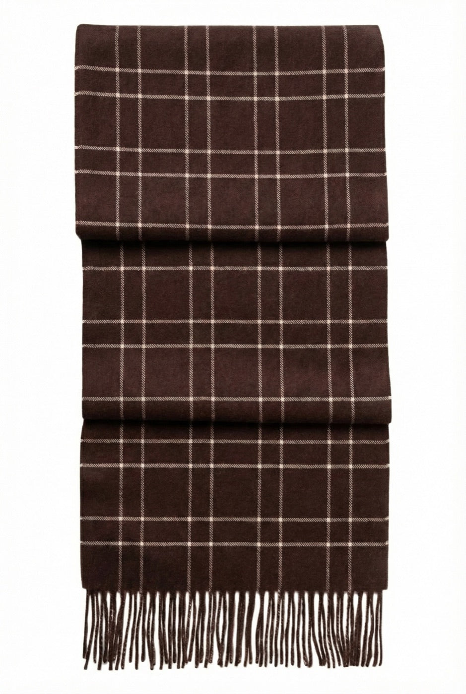 Windowpane Check Scarf
