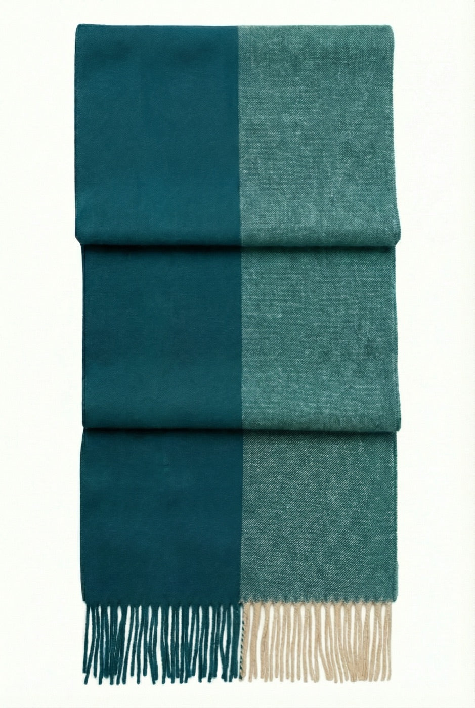 Two-Tone Reversible Scarf