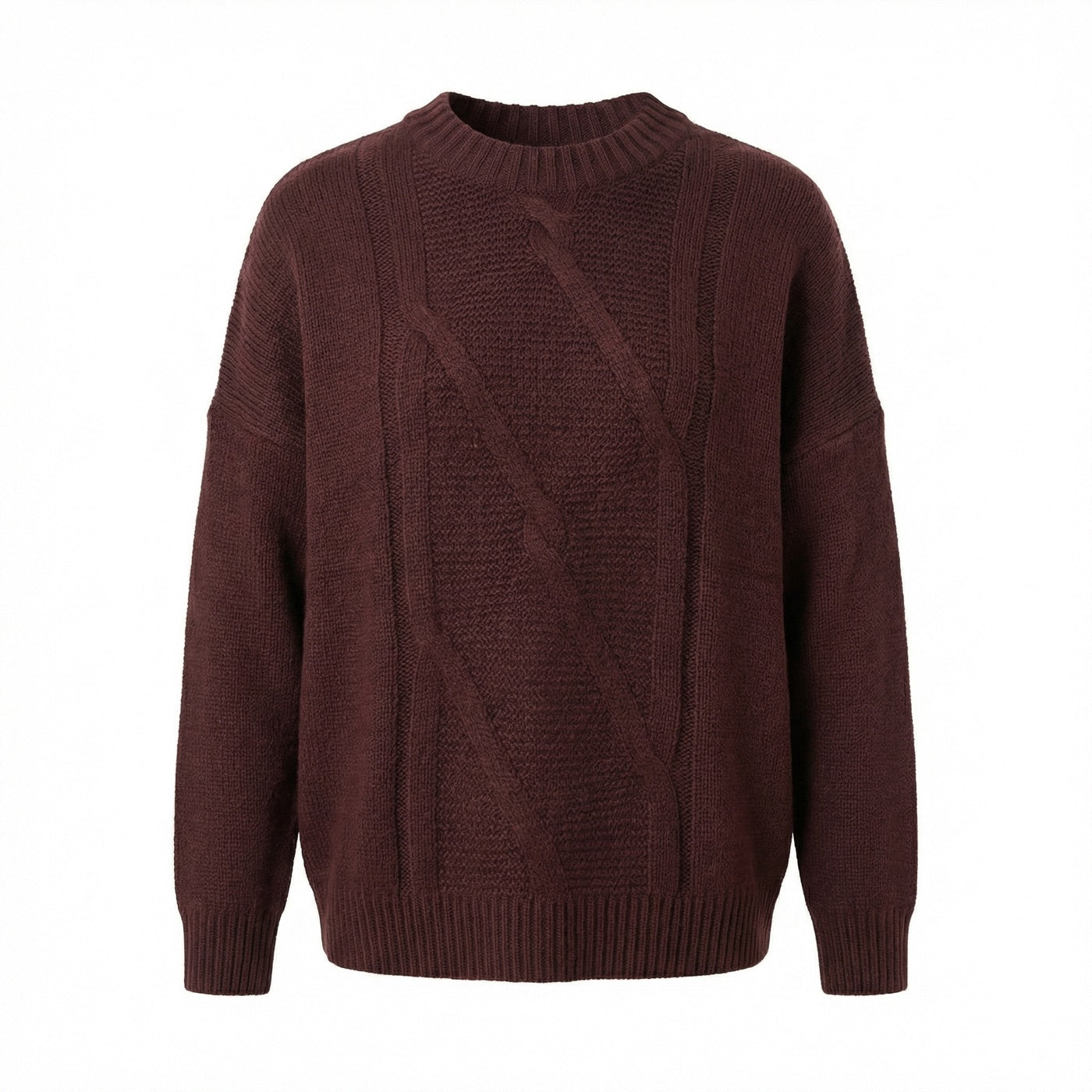 Diagonal Cable Pullover