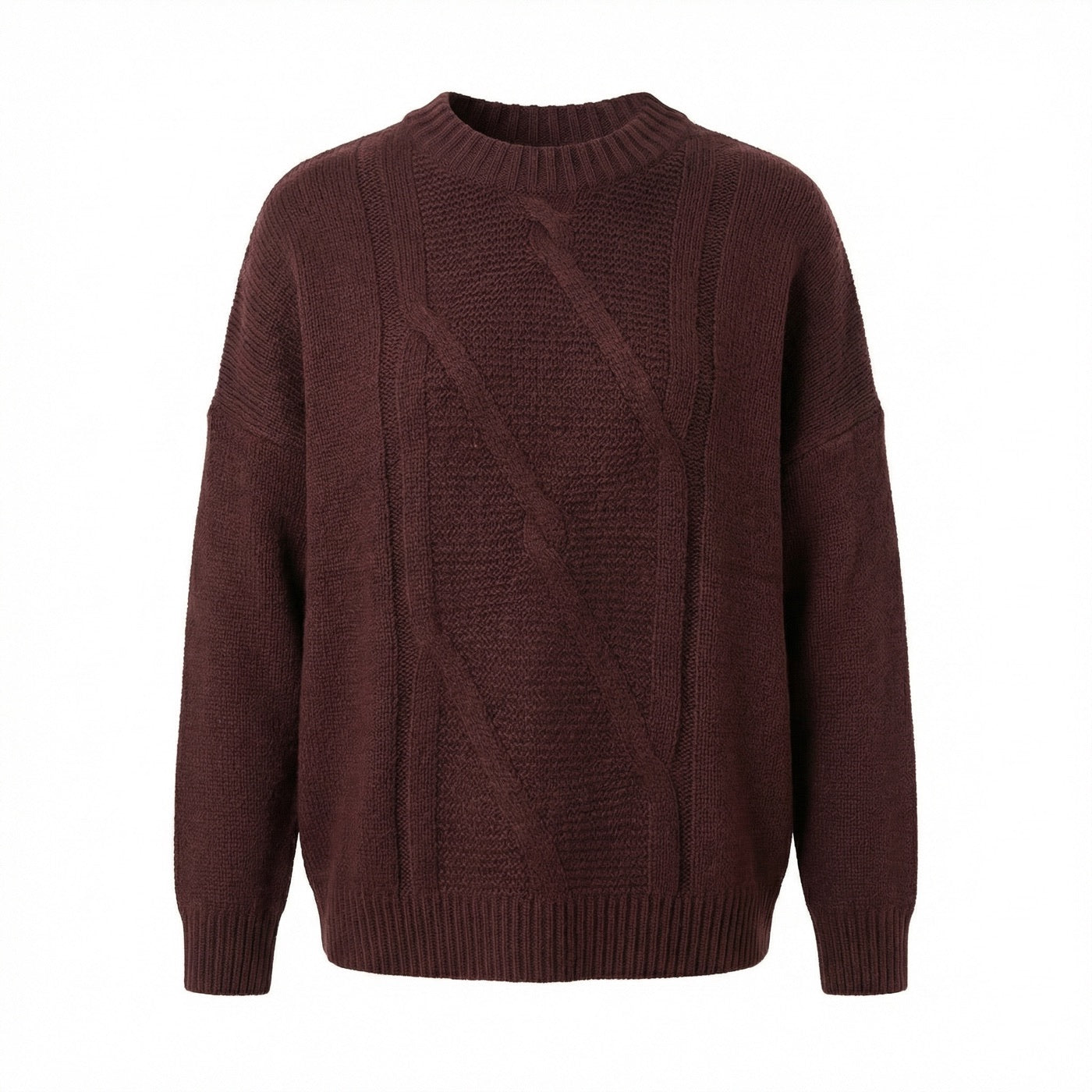 Diagonal Cable Pullover