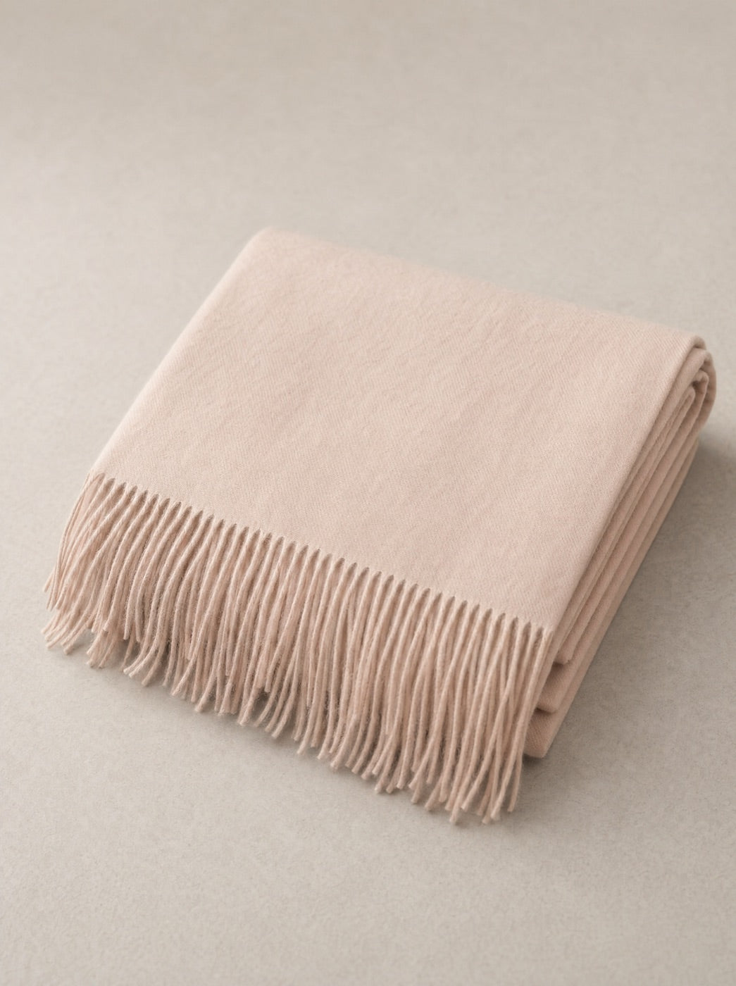 Sheep Wool Throw — Blush