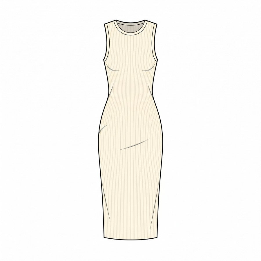 Ribbed Tank Dress