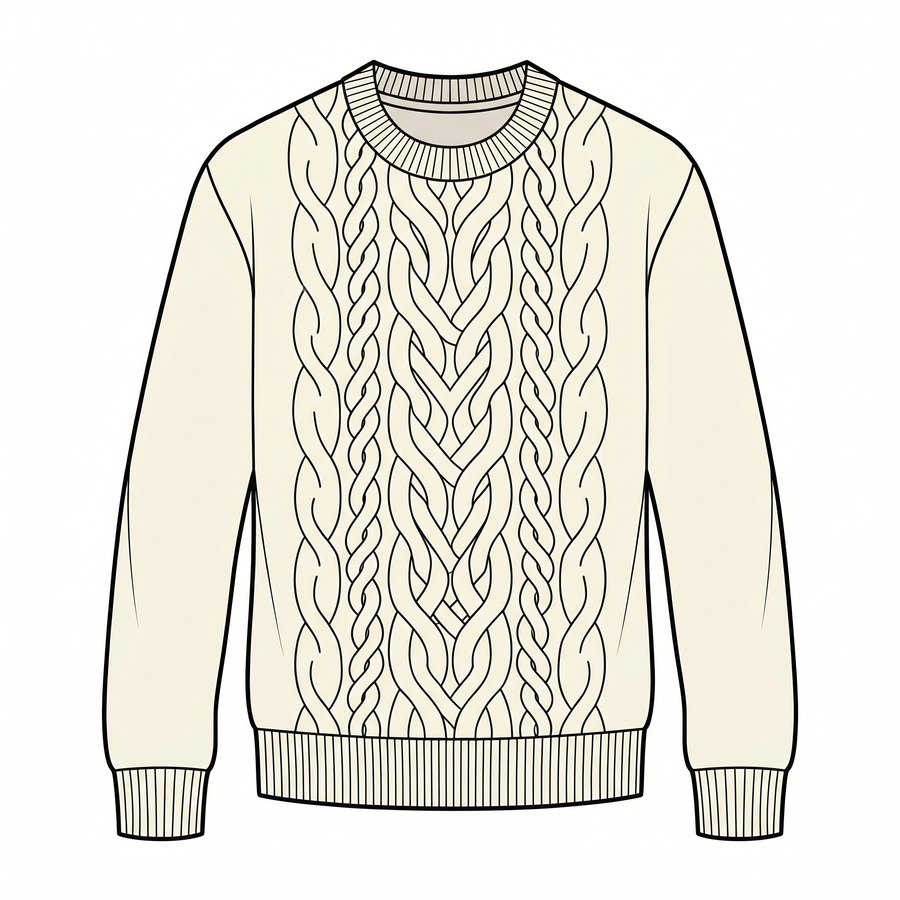 Cable-Knit Crew