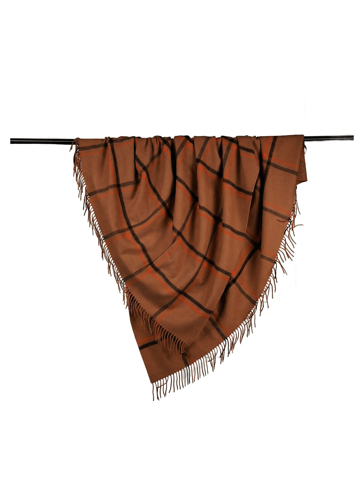 Camel Throw Blanket · Rust — flat