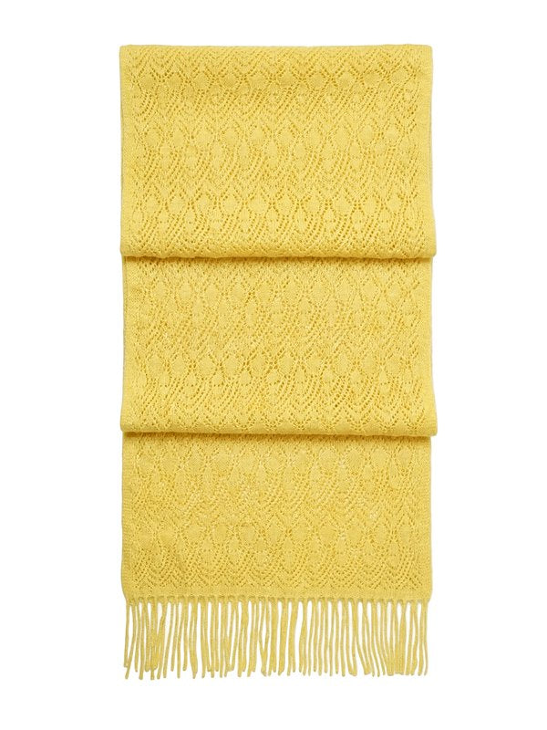 Kaschmirschal mit Print · Gold