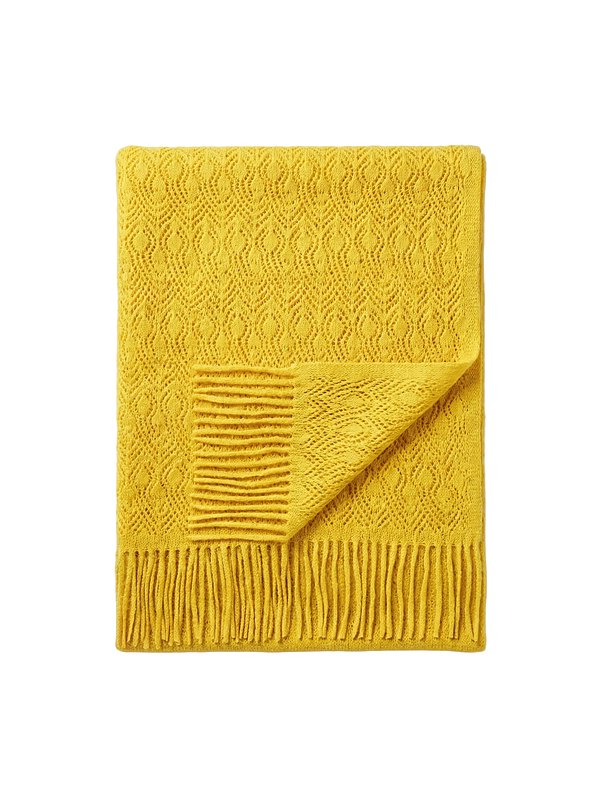 Kaschmirstola mit Print · Gold