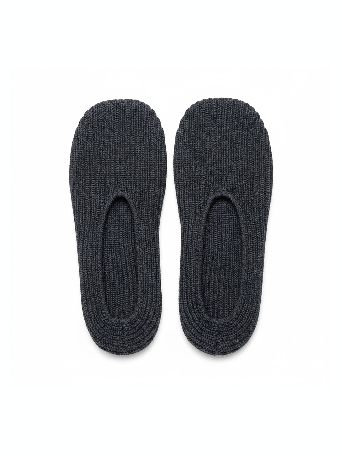 Cashmere Slip-Ons · Charcoal — flat