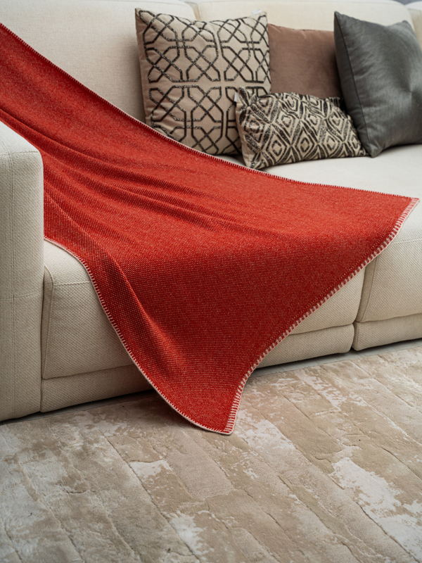 Alnilam Throw · Burnt Orange