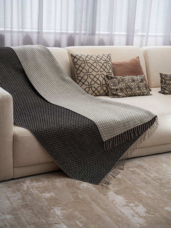Almach Throw · Charcoal