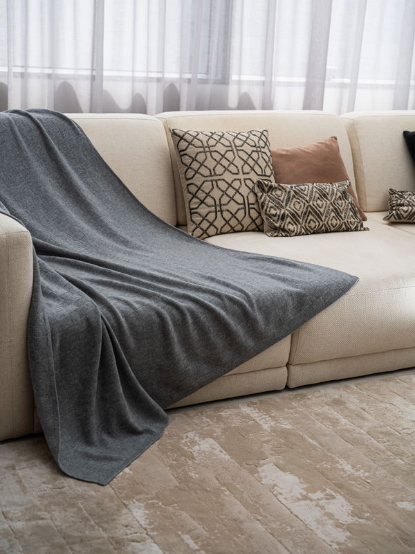 Achernar Throw · Mid Grey