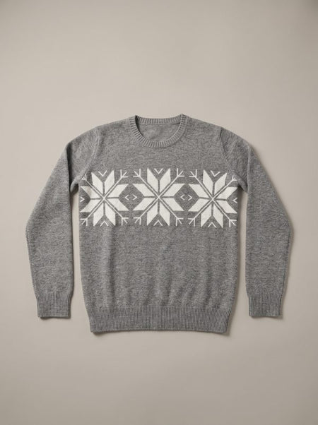 Джемпер Khangai Snowflake с круглым вырезом