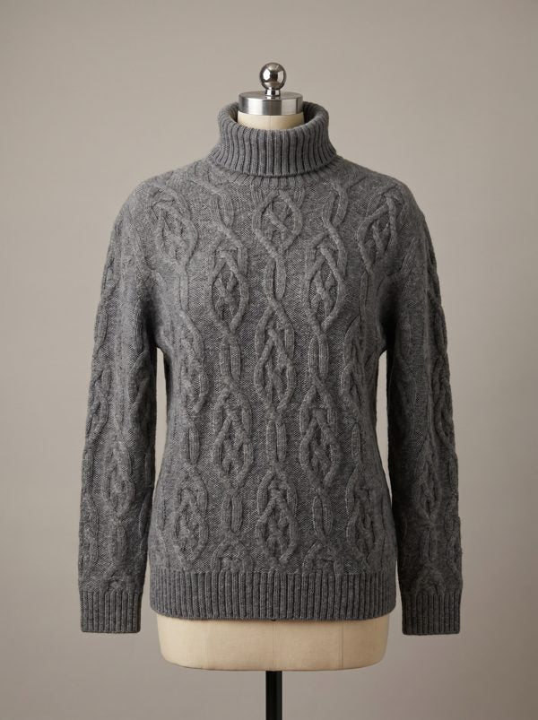 Zavkhan Cable Turtleneck