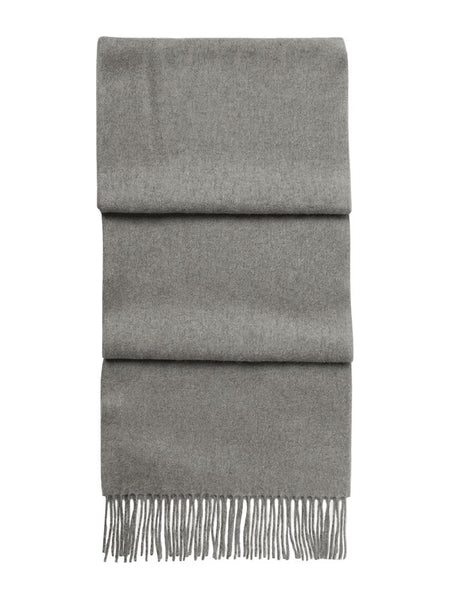 Sciarpa con Frange in Cammello · Grey