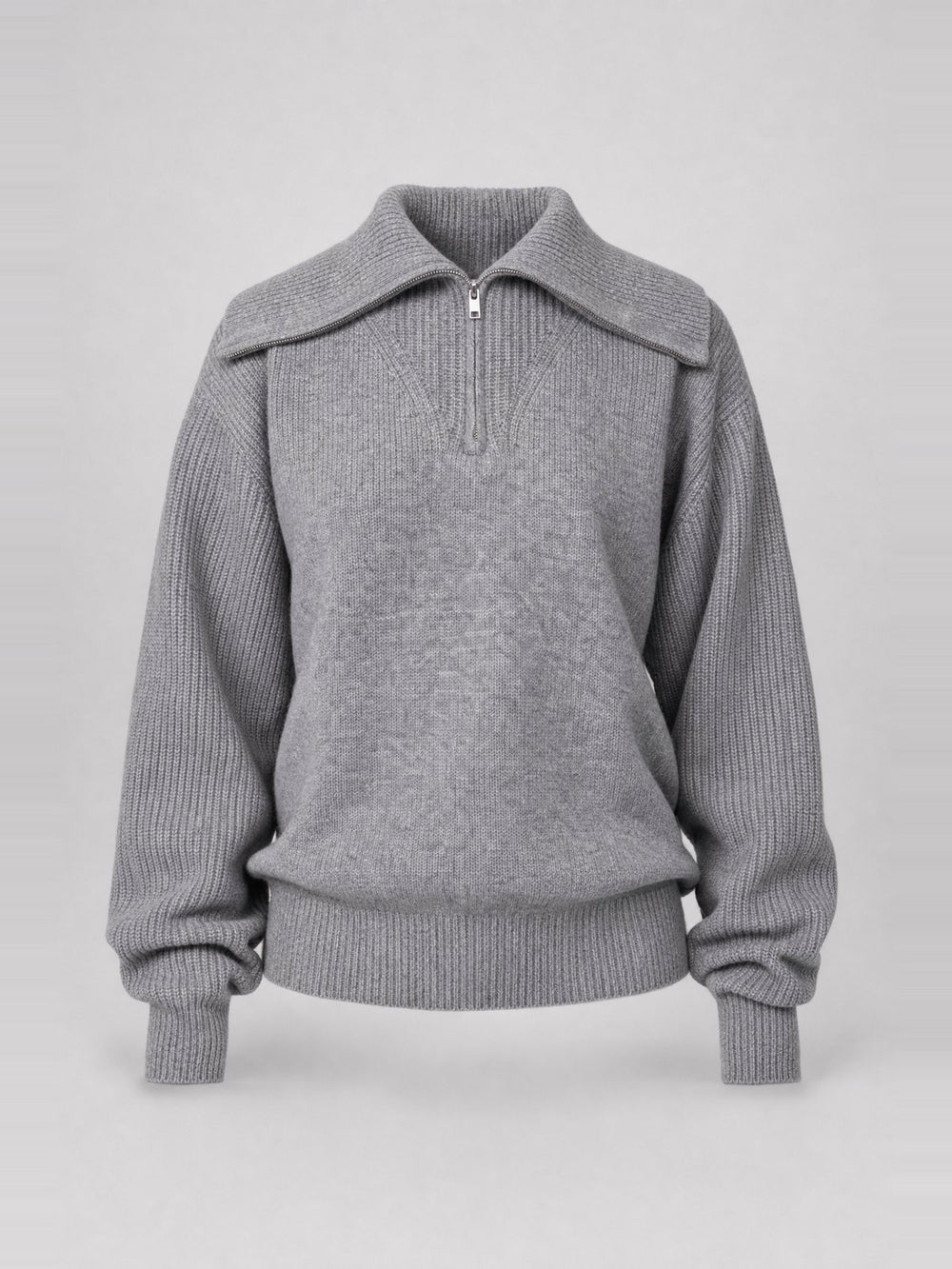 Pull col cheminée demi-zip
