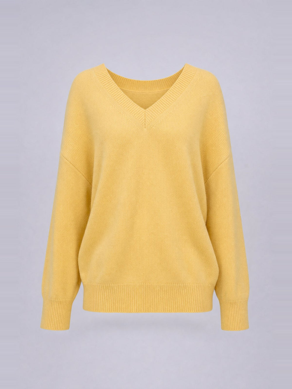 Jersey holgado con cuello de pico