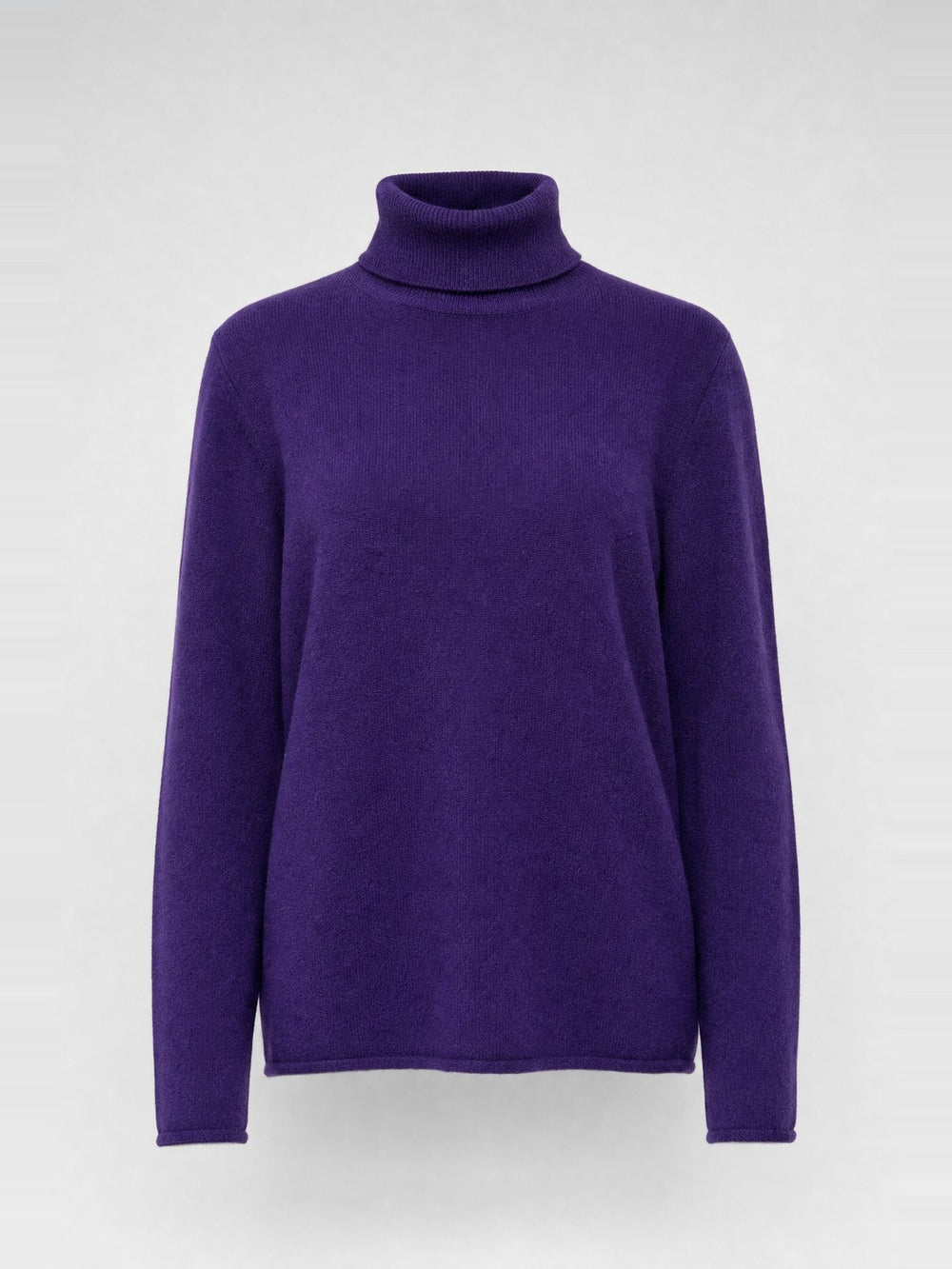 Чөлөөт таарцтай өндөр захтай цамц · Purple