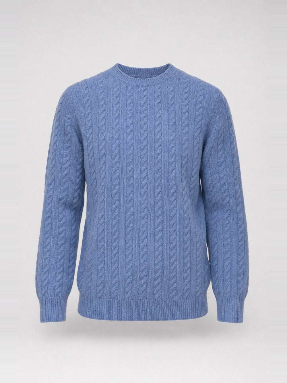 Pull col rond torsadé homme · Stonewash
