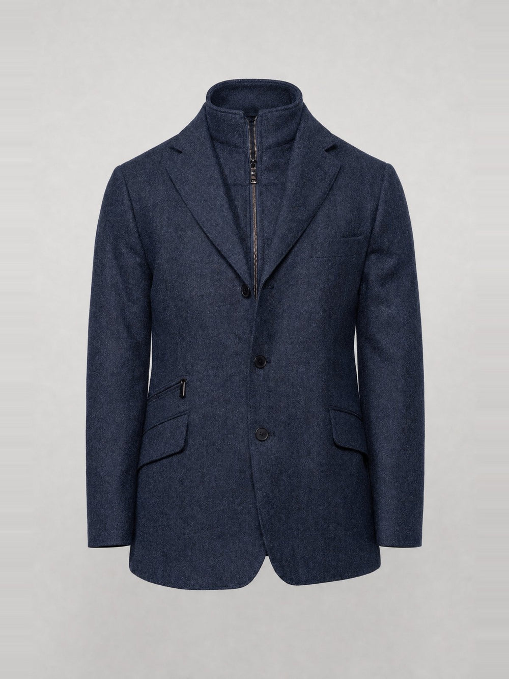 Herren-Blazer mit aufgesetzten Taschen · Navy
