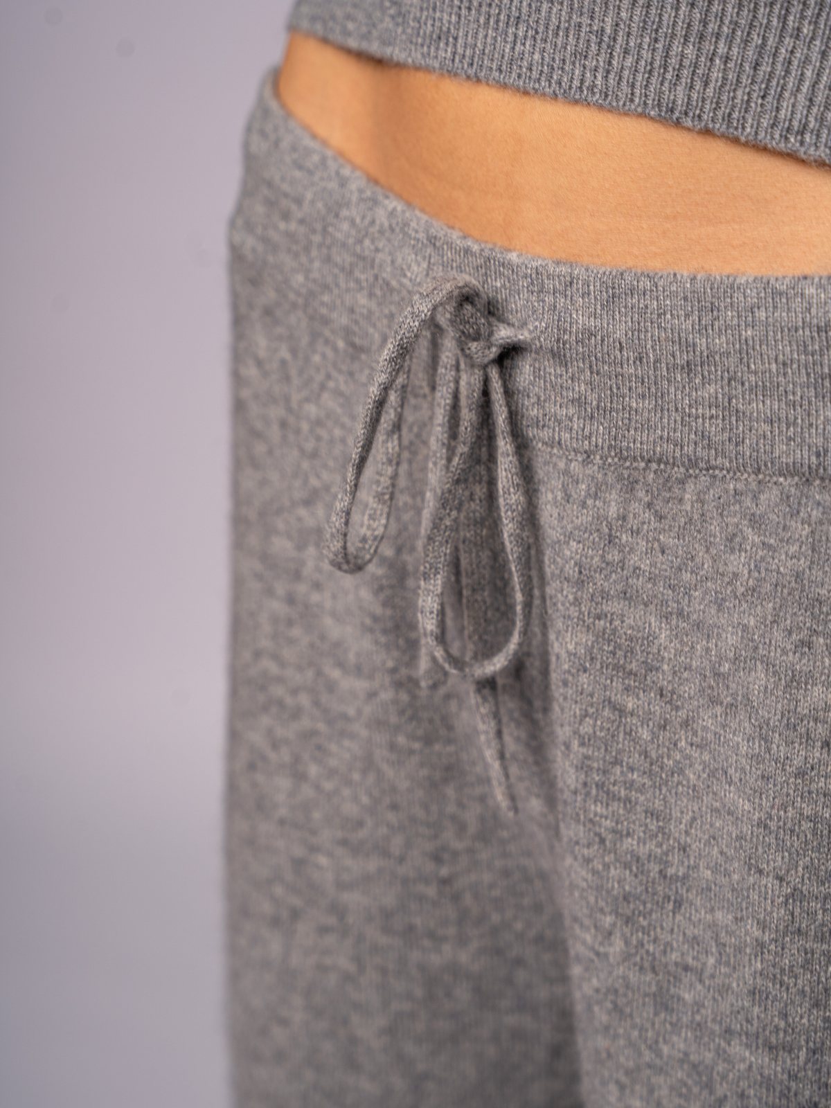 Drawstring Lounge Trousers · Felt Grey — view 1
