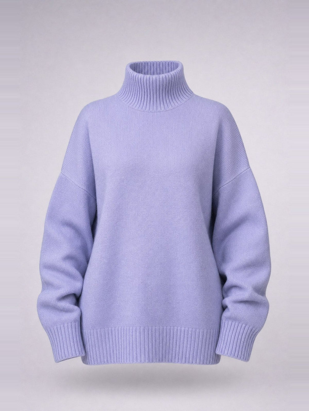 Pull col roulé oversize · Lilac