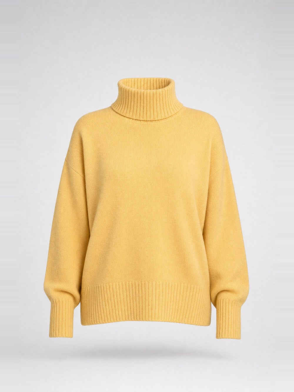 Pull col roulé oversize · Butter Yellow