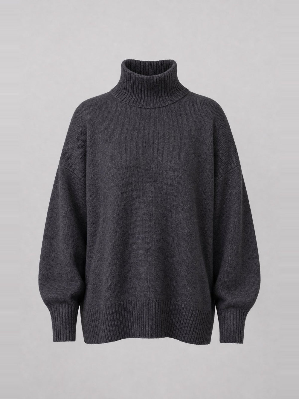 Pull col roulé oversize · Charcoal