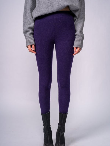 Leggings in Maglia · Purple