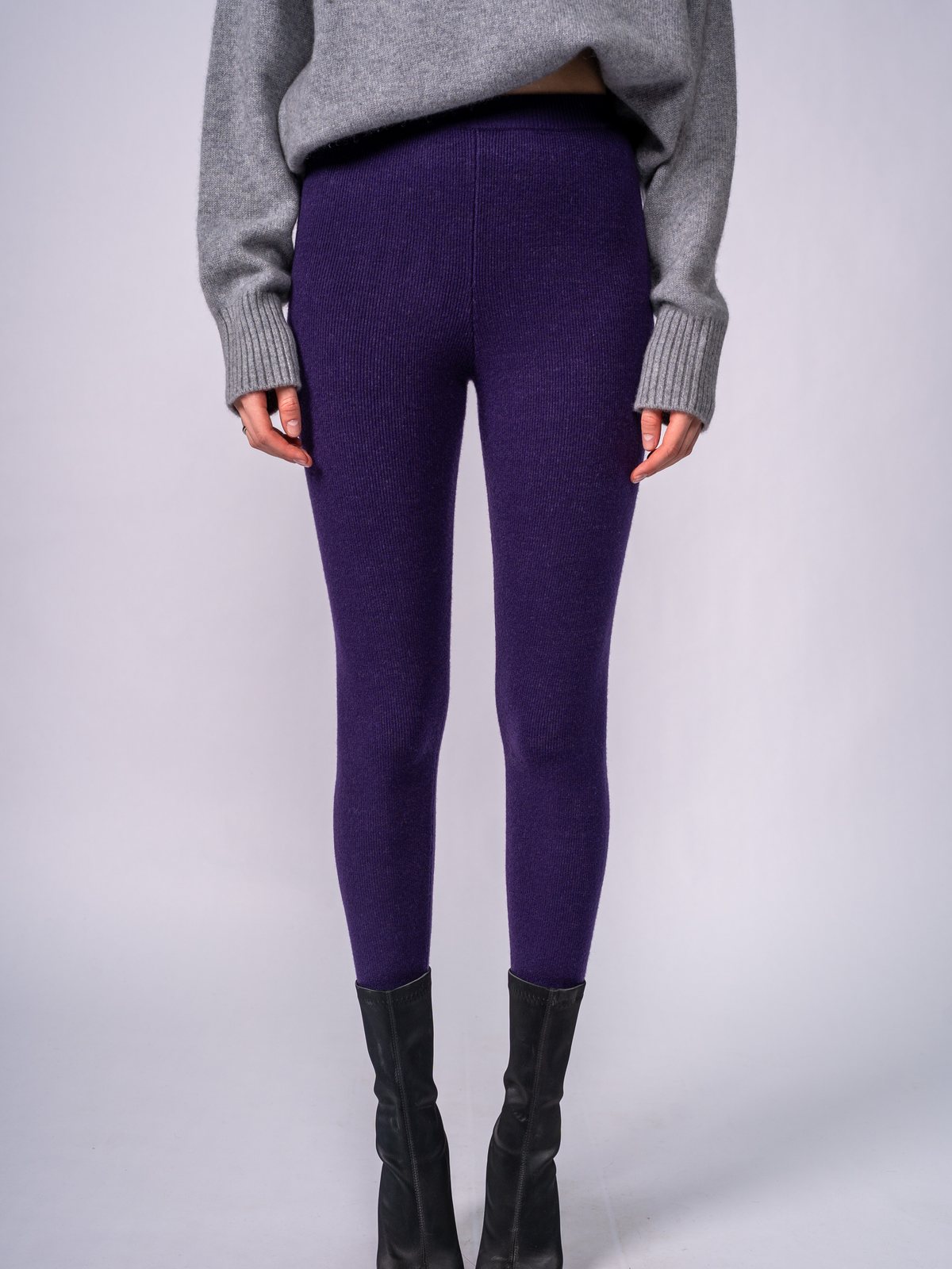 针织打底裤 · Purple — 视图 1