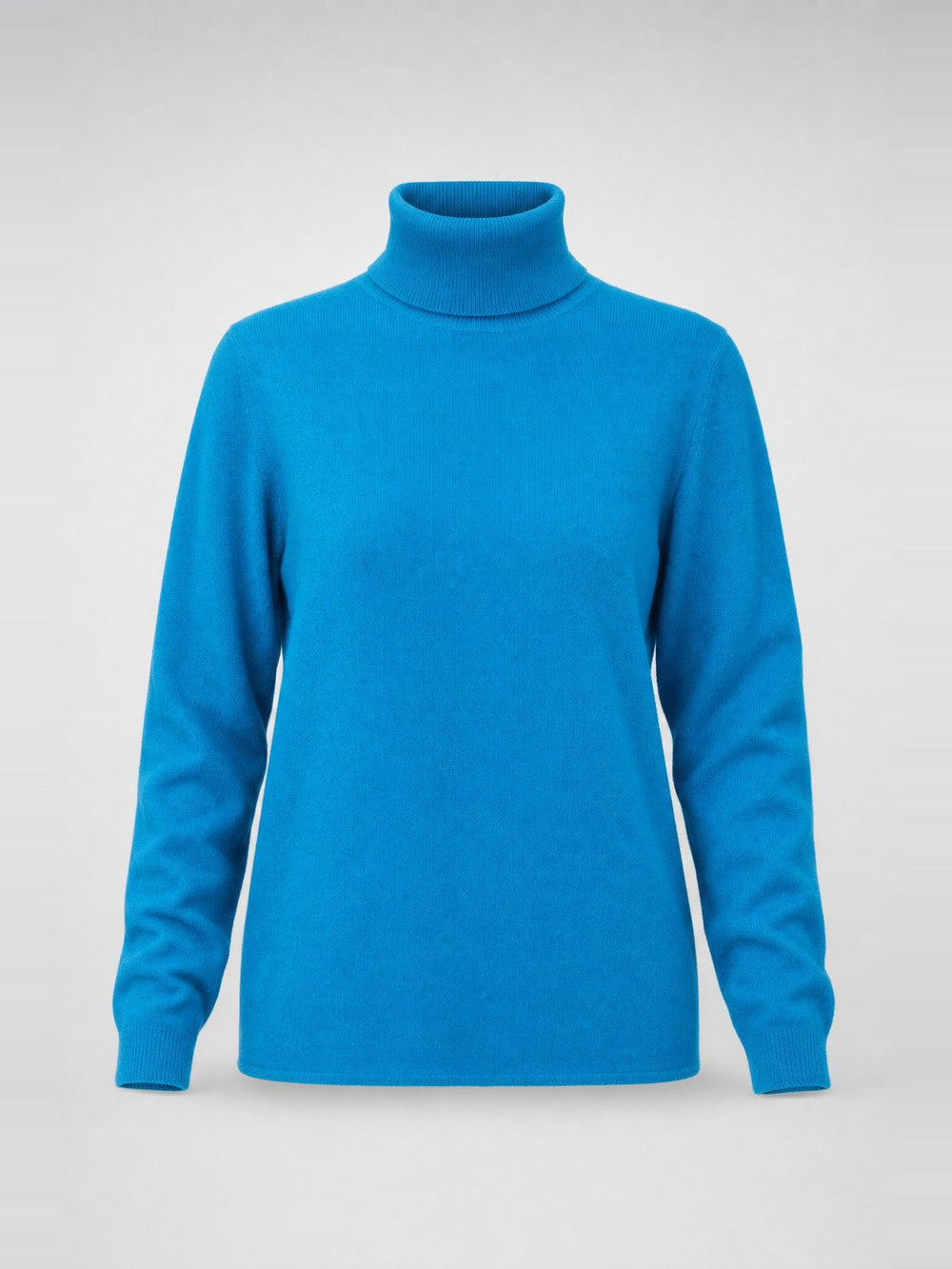 Pull col roulé ajusté · Teal