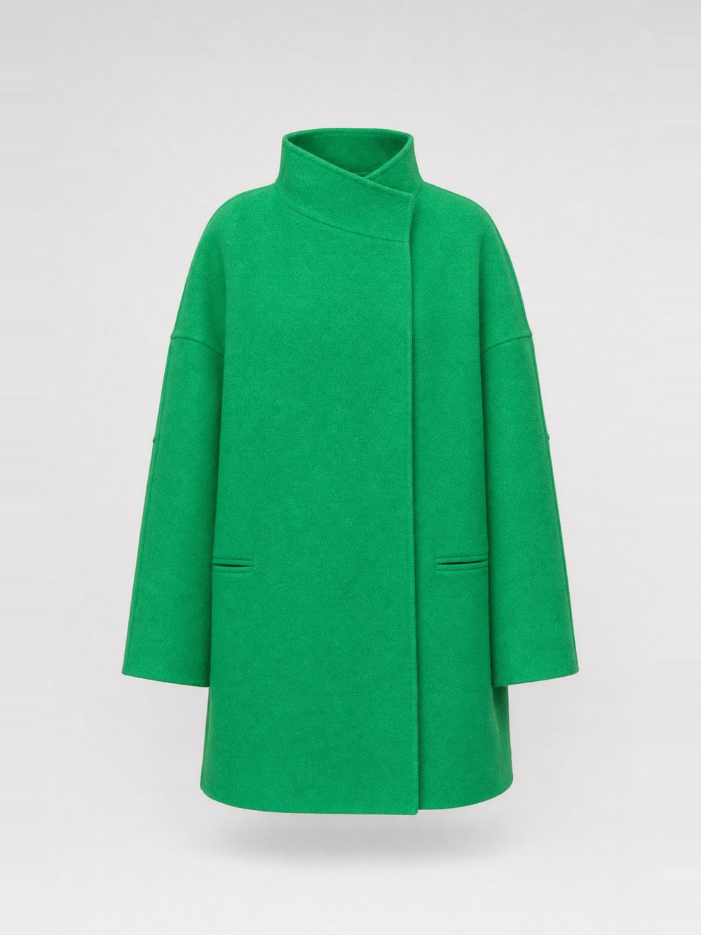 Manteau trapèze sans col · Spring