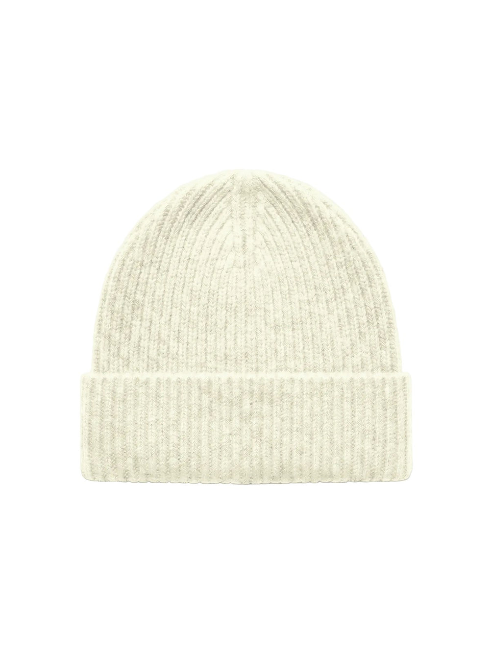 Gorro de cachemira de canalé · Ivory