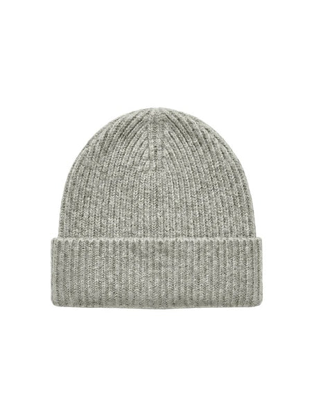 Кашемировая шапка-бини в резинку · Light Grey