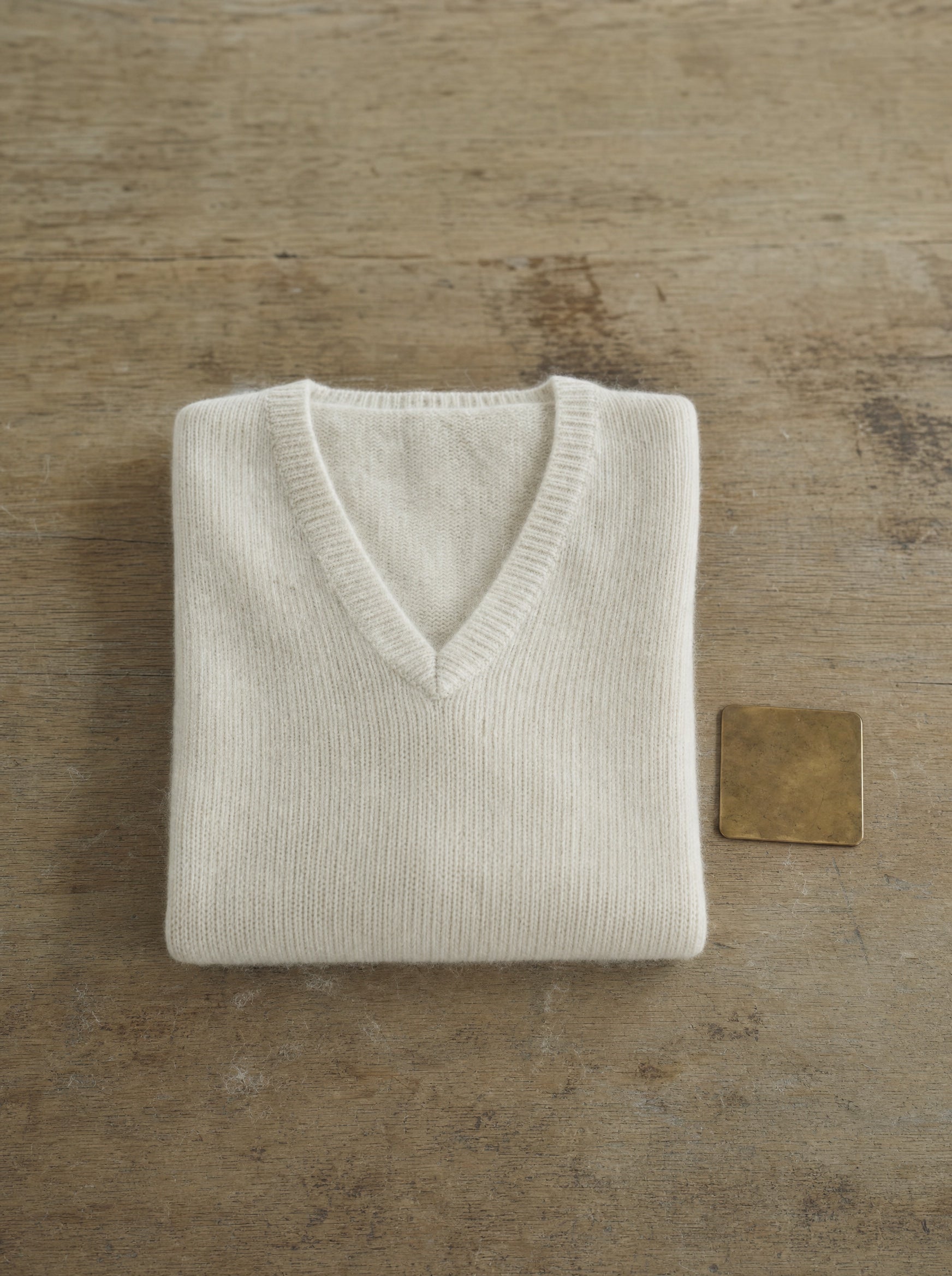 First garment produced at Blue Sky Cashmere, 22 July 2008