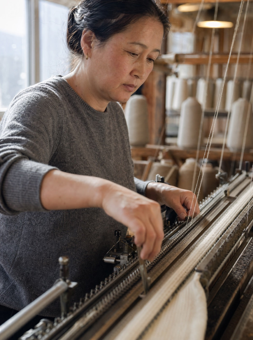 Inside the Blue Sky Cashmere atelier
