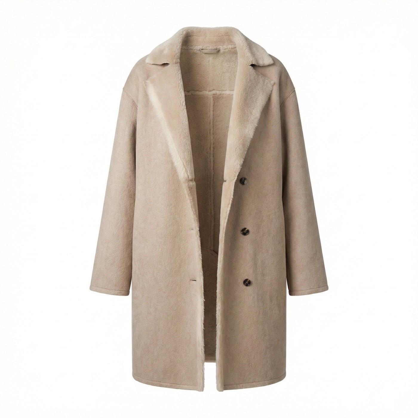 Reversible Shearling-Look Coat