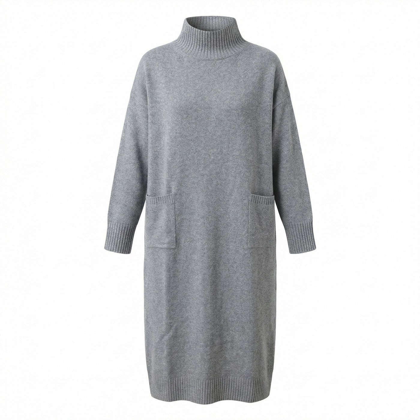 Strickkleid mit Gürtel