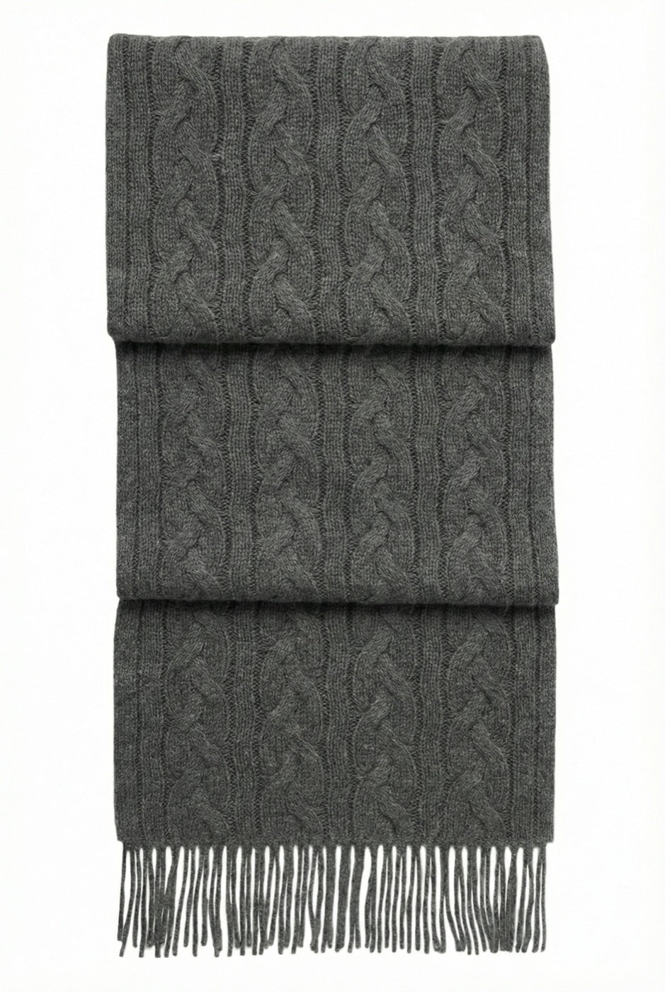 Ribbed Cashmere Scarf
