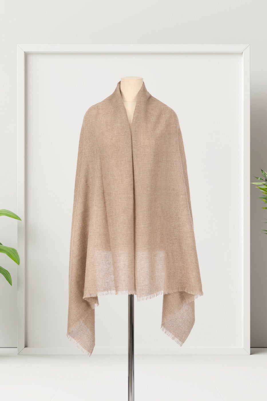 Knitted Cashmere Poncho