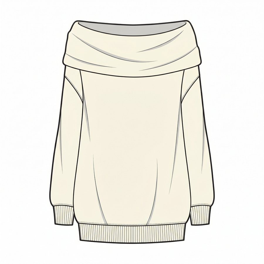Off-Shoulder Pullover