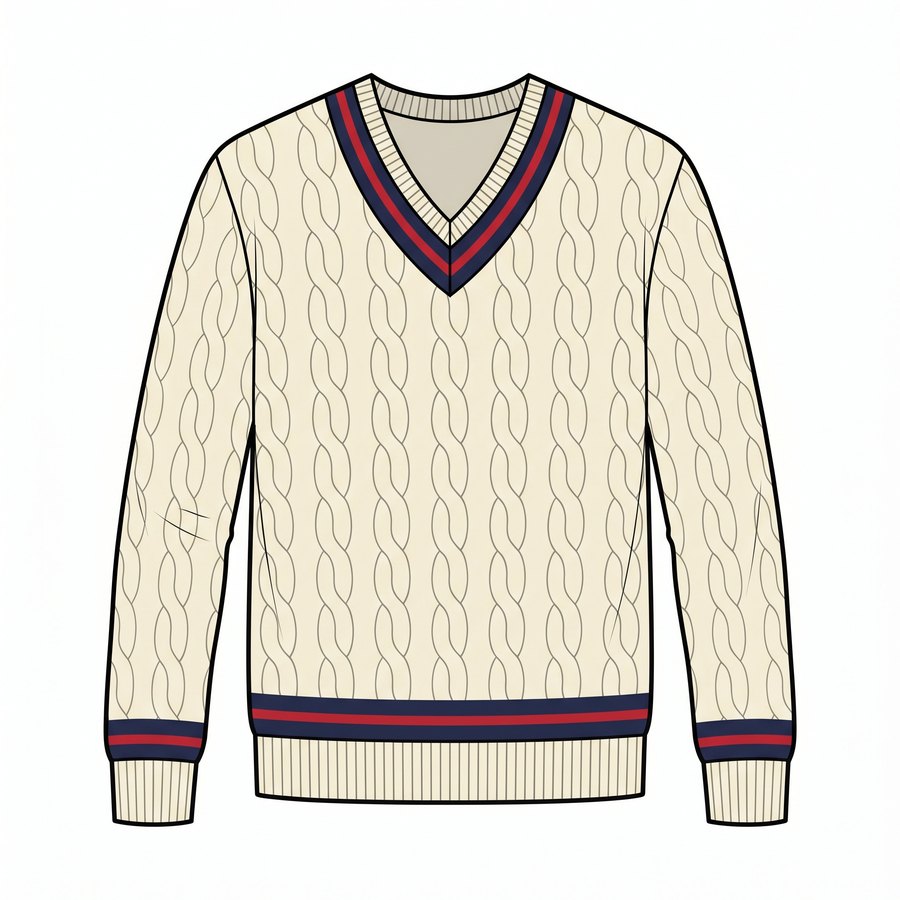 Tennis V-Neck Pullover
