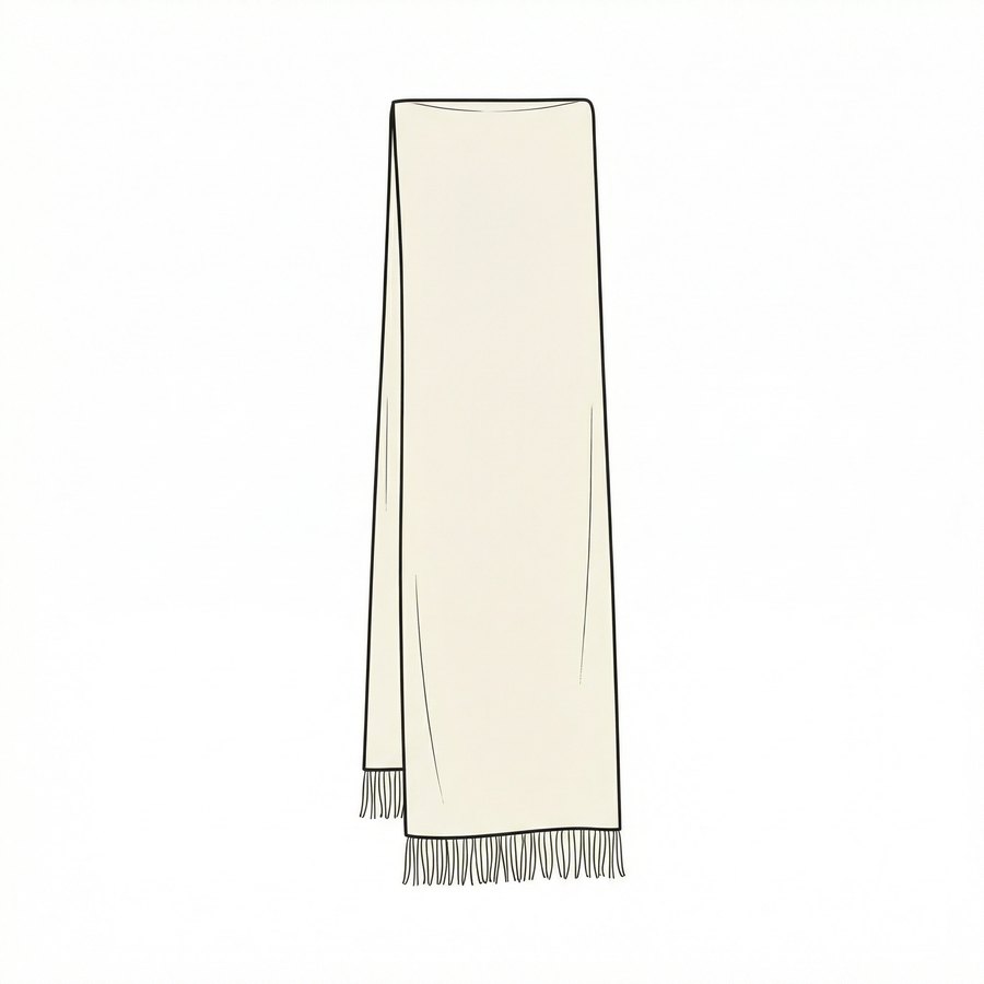 Long Fringed Scarf