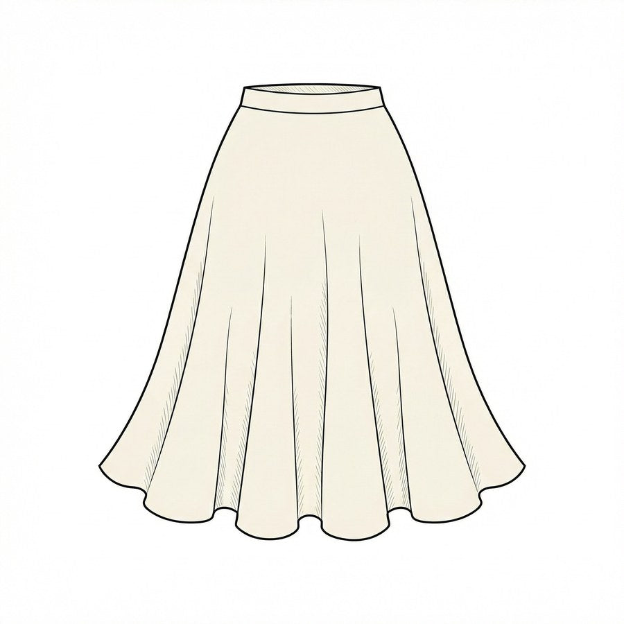 Circular Skirt, Midi