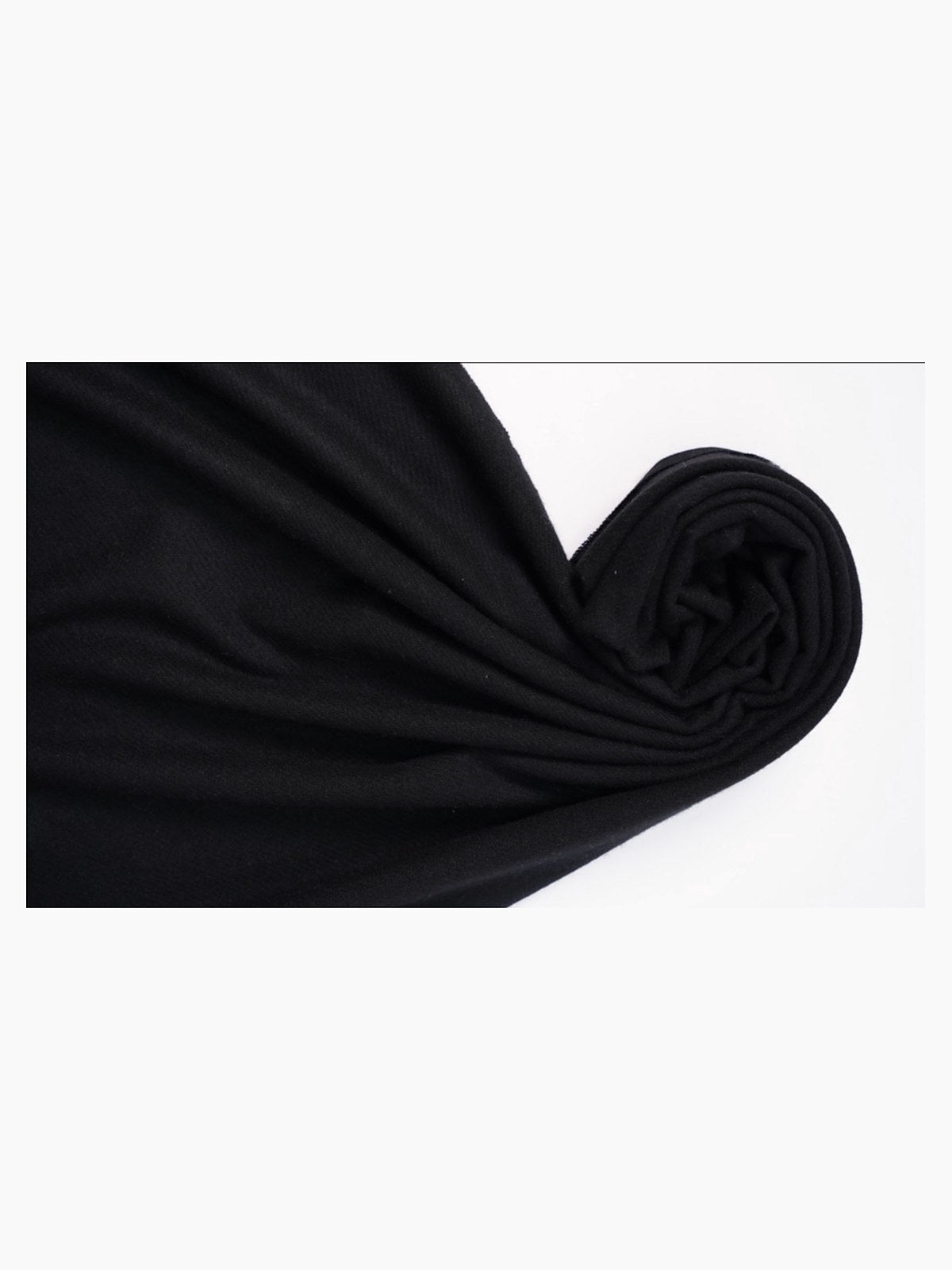 Cashmere Shawl · Black — flat