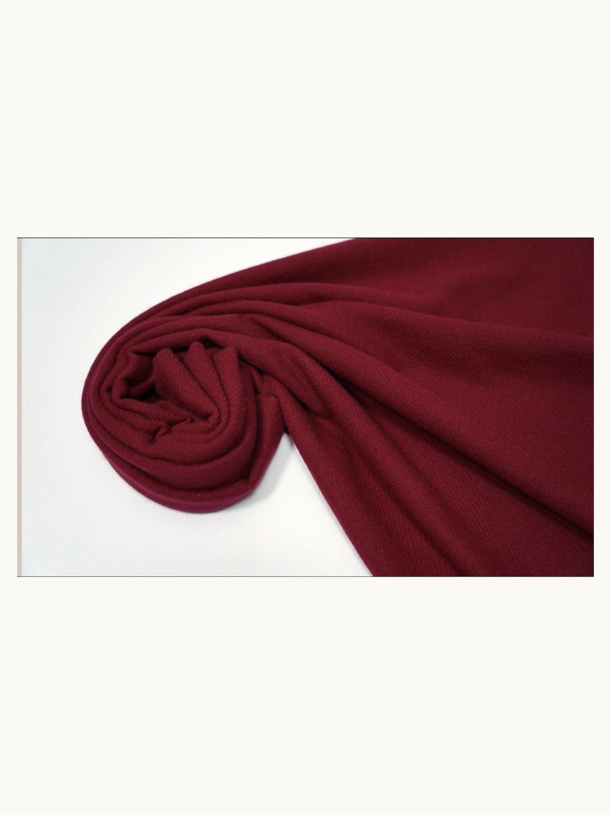 Cashmere Shawl · Burgundy — flat