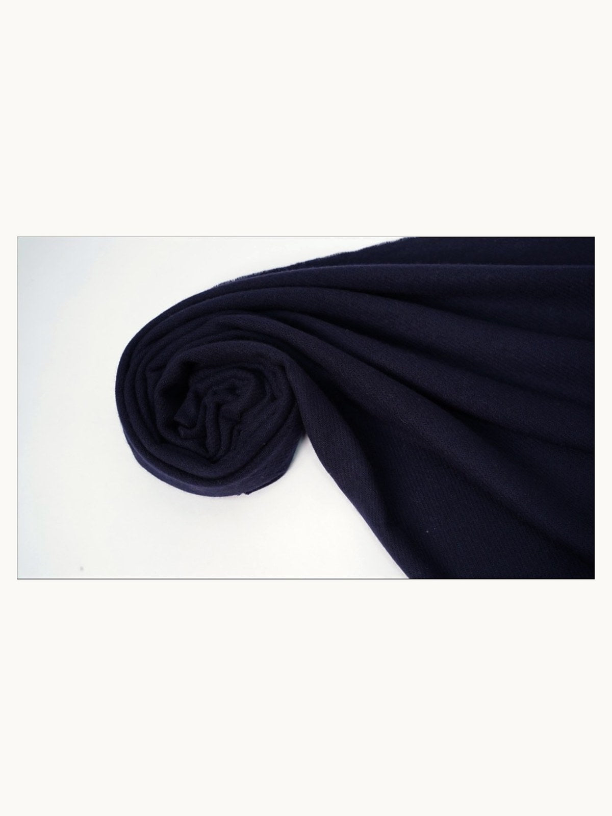 Cashmere Shawl · Navy — flat