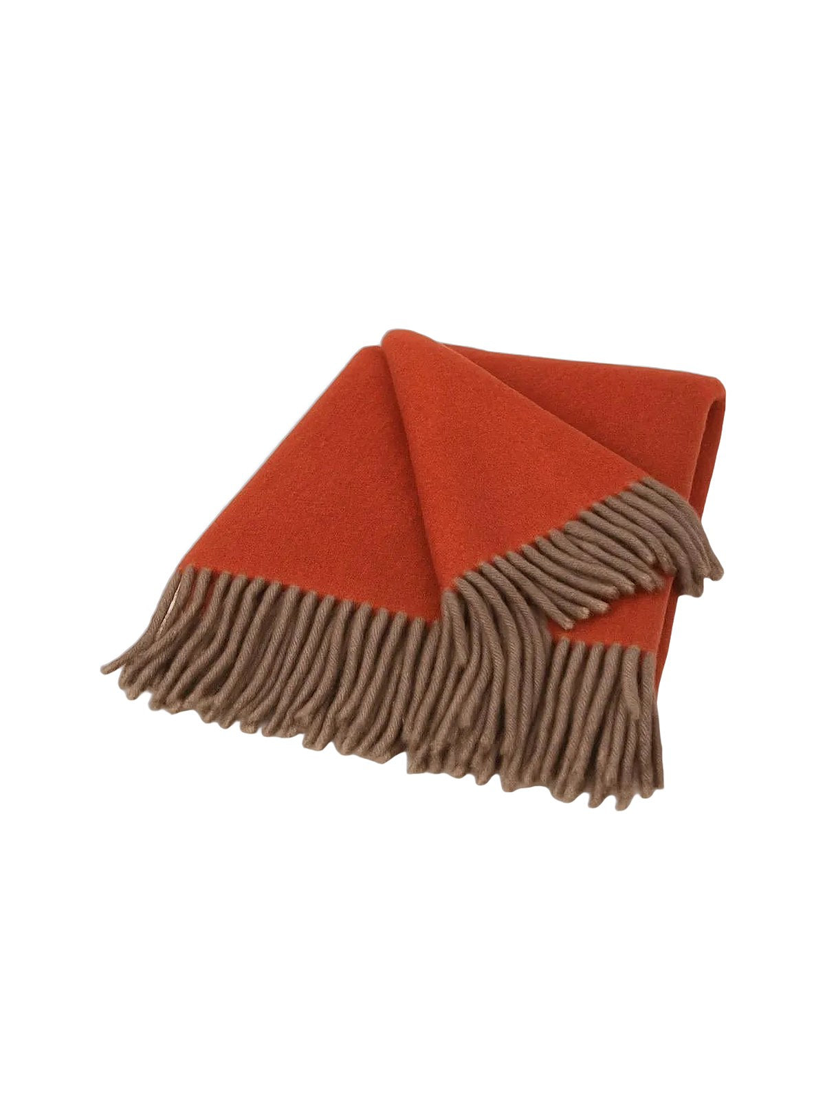 Cashmere Throw Blanket · Deep Red — flat