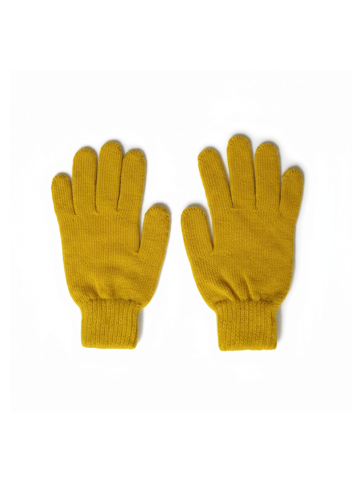 Classic Cashmere Gloves · Gold — flat