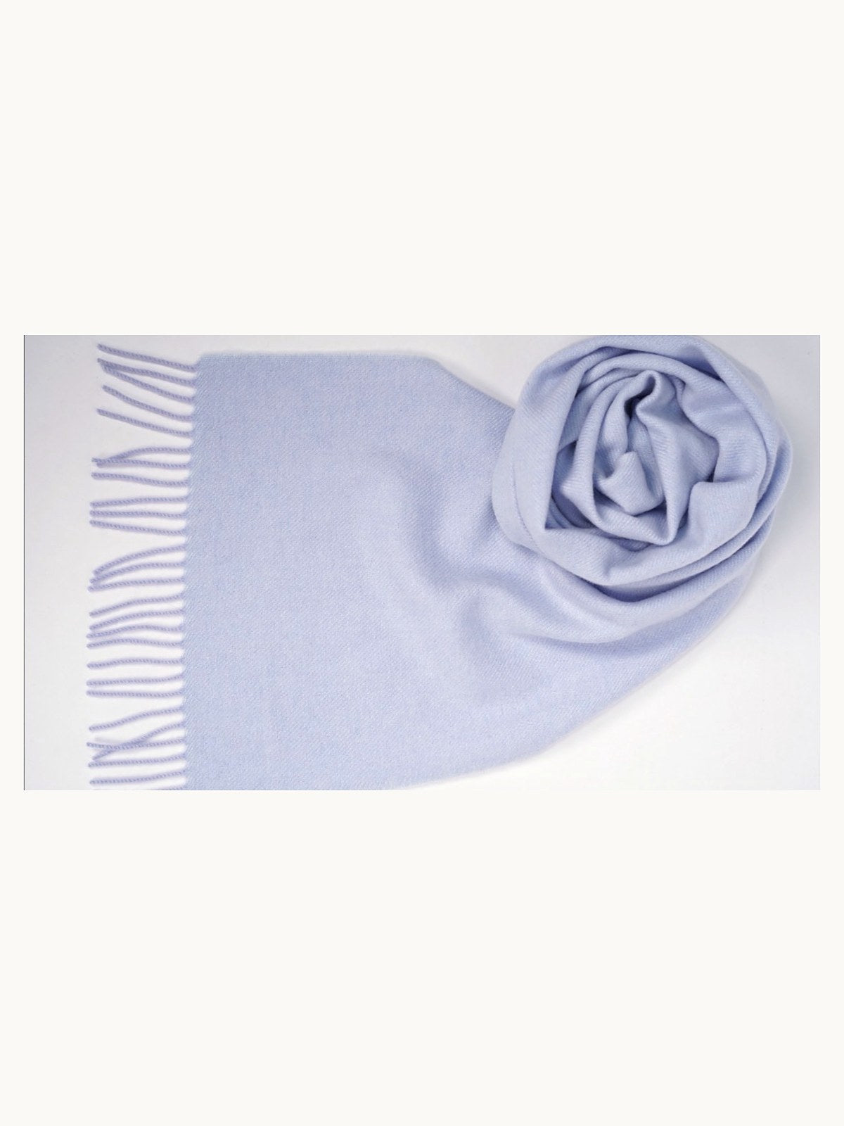 Classic Cashmere Scarf · Ice Blue — flat